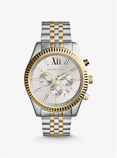 michael kors uhr silber gold damen|michael kors armband herren.